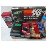 K&n air filter, headlight restoration kit, Blue