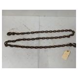 7 ft, 1/4 in chain, with two hooks