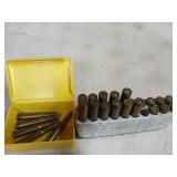 11 rds .270 / 5 rds 30-30, 6 brass casings