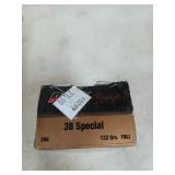 50 rds 38 special 132 gr FMJ