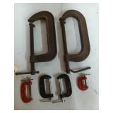Wilton, Cincinnati tool Company C clamps 6";
