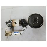 7 asst hole saw bits