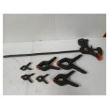 24 inch bar clamp, with six plastic clamps