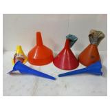 Assorted funnels large and small, for all your