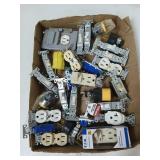 Asst electrical outlets, plugs, switches