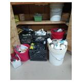 Assortment of plumbing, sprinkler parts, c