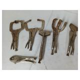 Flat of welding clamps, Pittsburgh adjustable