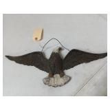 Cast iron eagle wall decor 21"