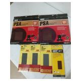 Flat of assorted sandpaper