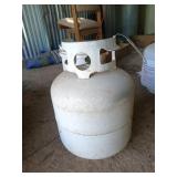 Empty propane bottle