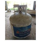 Empty propane bottle