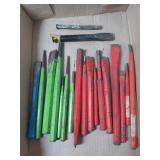 Asst chisels, punches