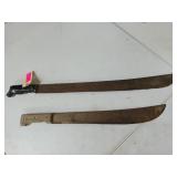 2 machetes 17" - 24"