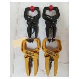2 Quick-Grip handi-clamps, 2 hyper tough clamps