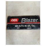 50 rds 380 auto 95 gr TMJ