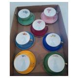 7 ct teacup and saucers