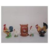Ceramic chicken collection