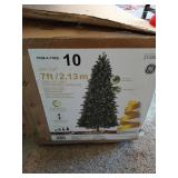 7 ft pre-lit Christmas tree in box