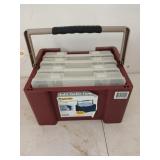 Multi-tackle carrier bait box with four