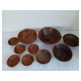 Wooden bowl collection