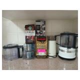 KitchenAid food processor, coffee grinder, coffee