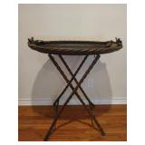 Metal folding tray table 31 x 28 x 19
