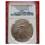 2015 (W) American eagle silver dollar 1 oz fine