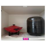 Electric wok, 7 tray dehydrator