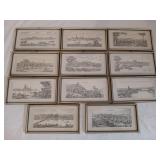 11 ct black and white German wall art