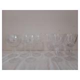 10 ct Crystal stemware, 5 of each pattern
