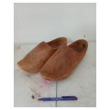 Pair of wooden clogs, size unsure, 9 or 10?