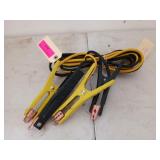 Set of 10 ft yellow and black jumper cables