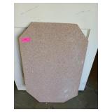 Pink granite slab, 32x21 in
