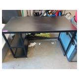 Black desk, 30x47x24 in.