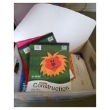 Postal tote full of envelopes, construction