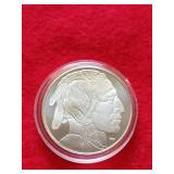 Indian Head / Buffalo silver bullion round - one