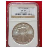 2010 American eagle silver dollar MS 69 1 oz fine
