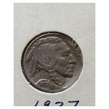 1937 Buffalo nickel