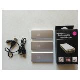 3 rechargeable hand warmers