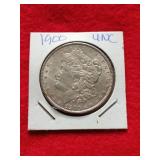 1900 Morgan silver dollar UNC
