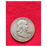 1954 Franklin half dollar