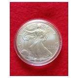2004 American Silver Eagle dollar coin 1 oz fine