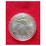 2004 American Silver Eagle dollar coin 1 oz fine
