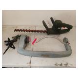 2 sprinklers and a Black & Decker 16 inch hedge