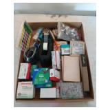 Flat of office supplies
