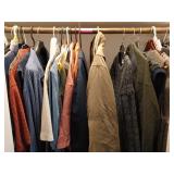 Contents of hall closet rack, including large