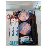 Flat of office supplies, including envelopes,