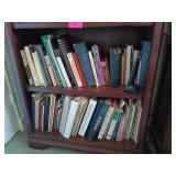 Two shelves of books