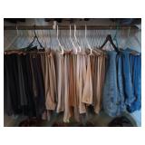 Contents of bottom rack of closet, slacks