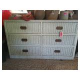 Wicker patio chest 31x17x52